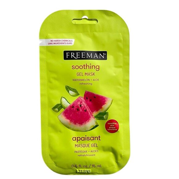 Freeman Watermelon & Aloe Soothing Calming Gel Mask – Sensitive Skin, 0.5 fl oz - Picture 6 of 6
